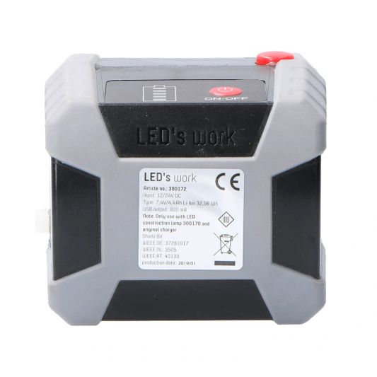 10 Watt accu voor oplaadbare bouwlamp