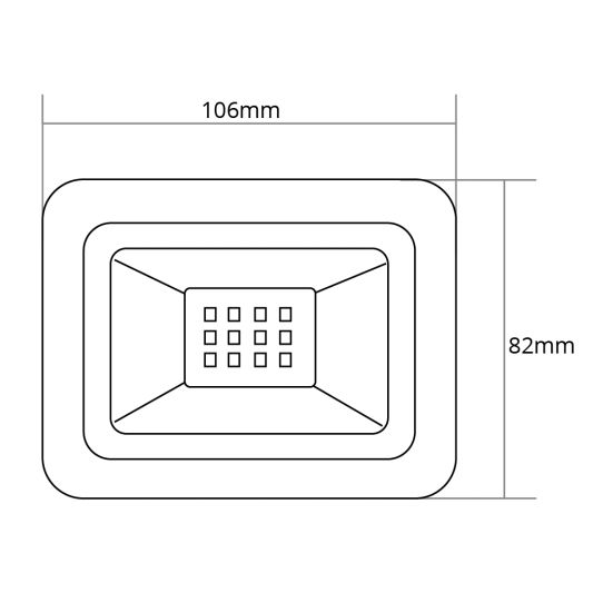 Complete set LED Bouwlamp 10 Watt met statief en stekkerkabel