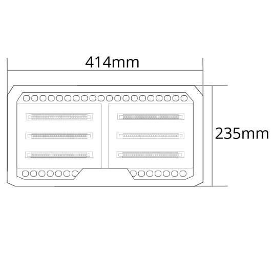 LED Bouwlamp floodlight met wandmontagebeugel 100 Watt 9000 Lumen