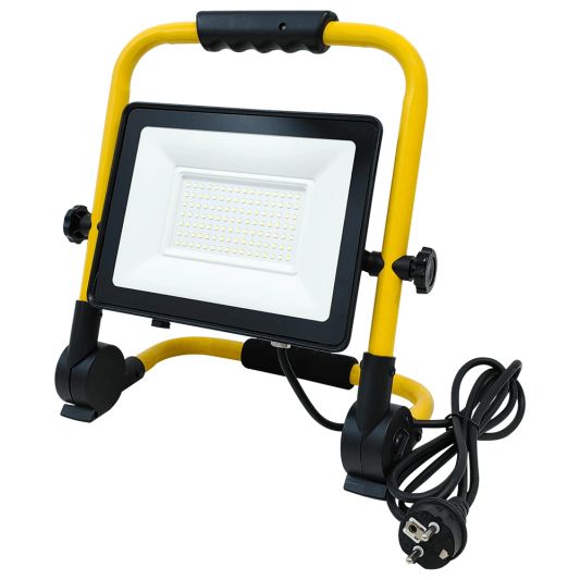LED bouwlamp op standaard waterdicht met stekker – 100 Watt