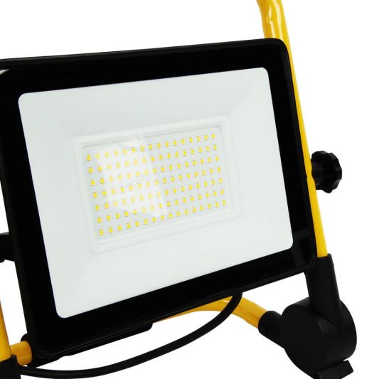 LED bouwlamp op standaard waterdicht met stekker – 100 Watt