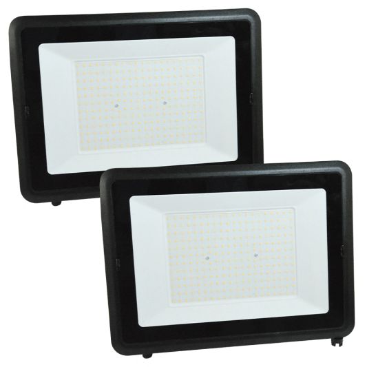 Led schijnwerper 200 watt wandmontage 16000 lm Voordeelset 2 stuks