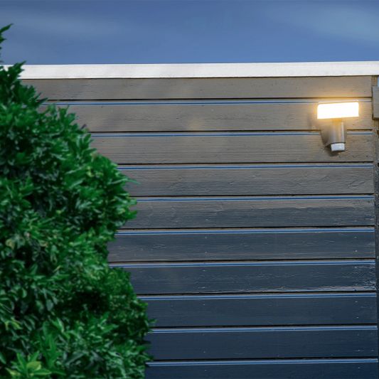 LED schijnwerper aluminium bewegende veiligheidslamp met sensor - 18 Watt