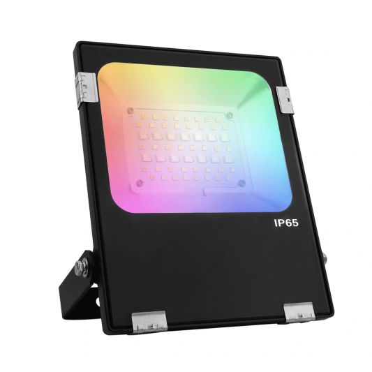 LED schijnwerper/bouwlamp op Wifi RGBWW 20 Watt IP65 - complete set