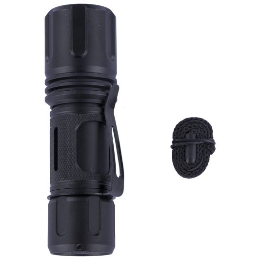 LED zaklamp/nightwatch met 3 lichtstanden en zoomfunctie - 360 Lumen