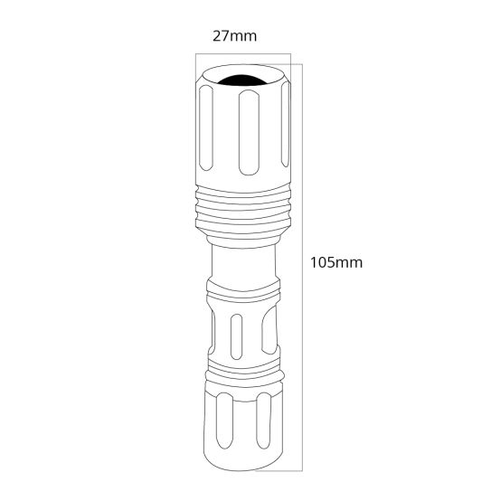 LED zaklamp/nightwatch met 3 lichtstanden Klasse III – 140 Lumen