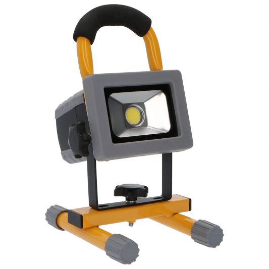 Oplaadbare en verwisselbare bouwlamp op accu met grondstandaard – 10 Watt