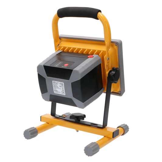 Oplaadbare en verwisselbare bouwlamp op accu met grondstandaard – 20 Watt