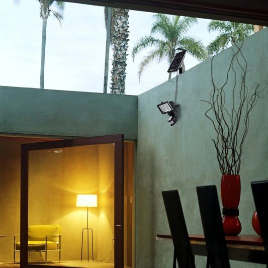 LED beveiligingslamp Secur II met bewegingsmelder los paneel op zonne-energie