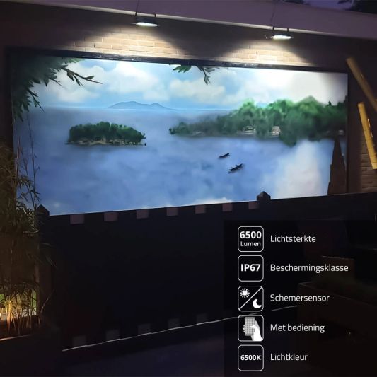 Solar LED schijnwerper Capital IV met los zonnepaneel en 3 lichtstanden