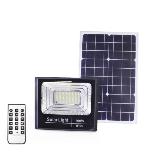 Solar LED schijnwerper Capital IV met los zonnepaneel en 3 lichtstanden