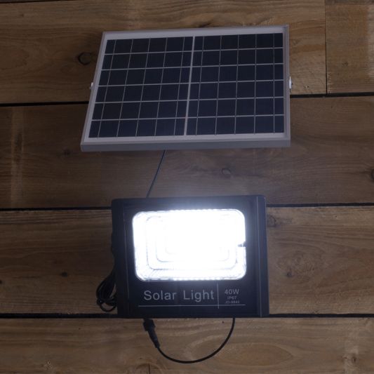 Solar LED schijnwerper Capital I met los zonnepaneel