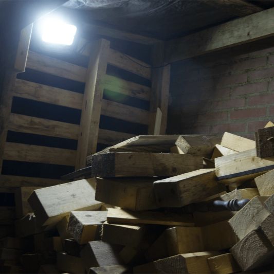 Solar LED schijnwerper Capital I met los zonnepaneel