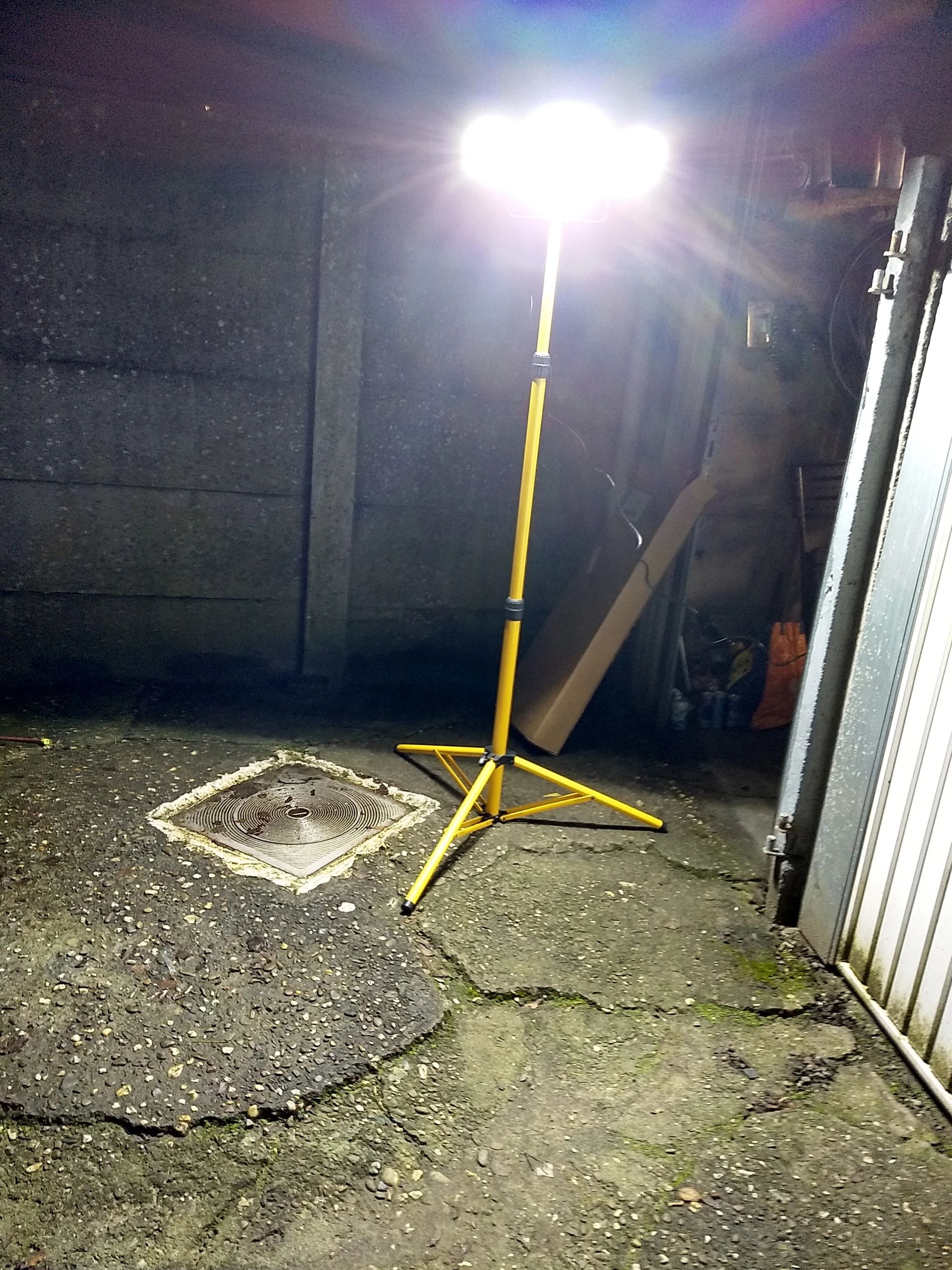 Statief voor twee bouwlampen – 1.37 meter